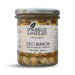 Ceci Bianchi con brodo di verdure