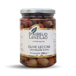 Olive leccine aromatizzate al mirto