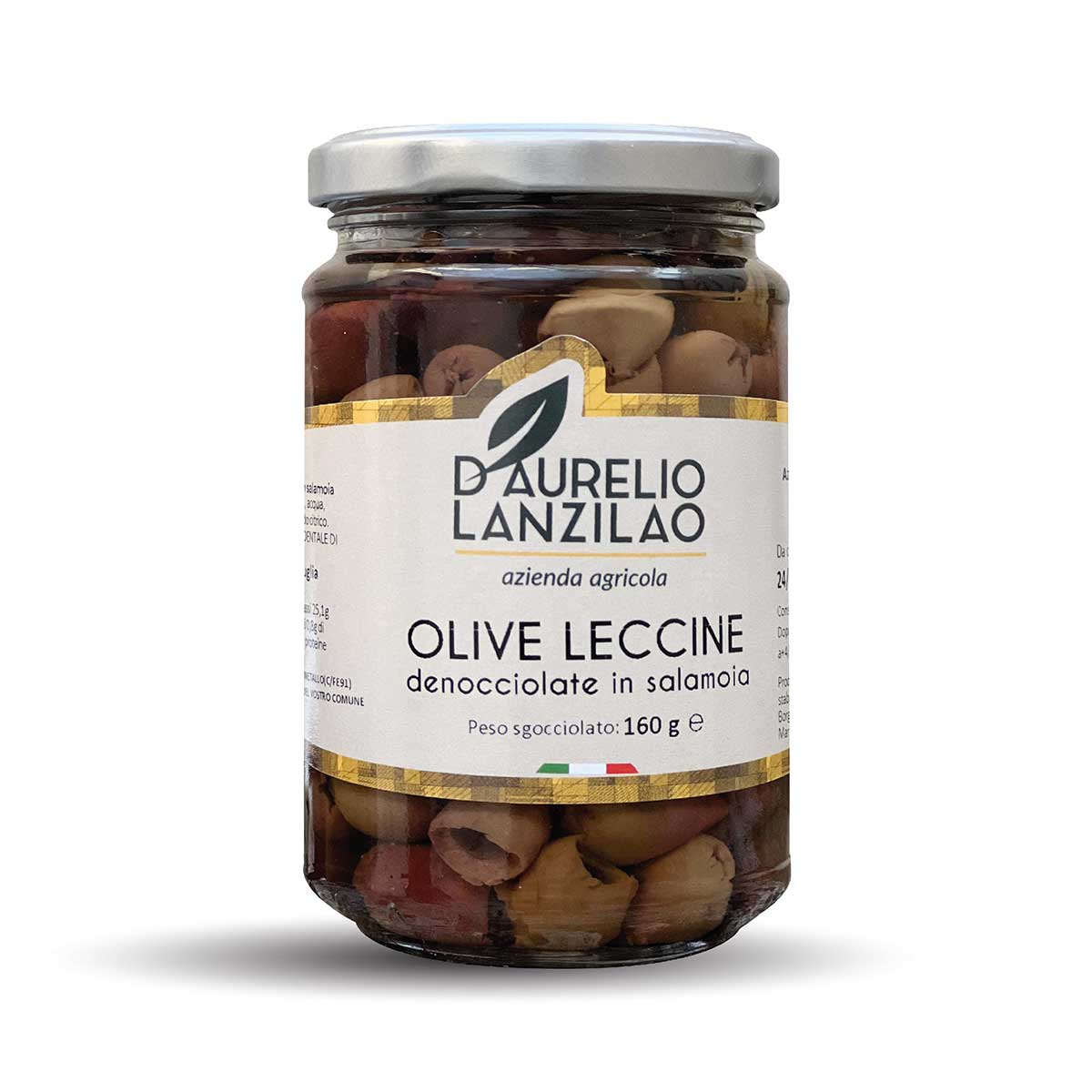 Olive leccine denocciolate in salamoia
